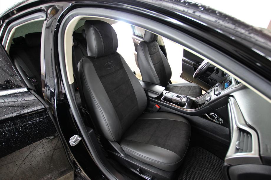 Ford Fusion 2012-2020 Autositzbezüge Kunstleder+Stoff+Alcantara Antara A001 (kompletter Innenraum) Foto 1