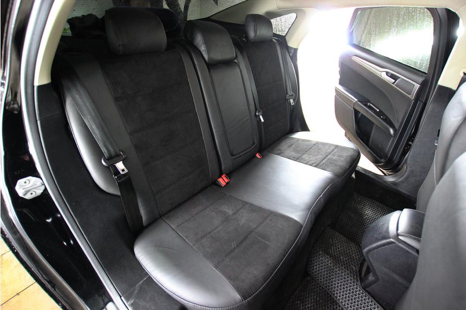 Ford Fusion 2012-2020 Autositzbezüge Kunstleder+Stoff+Alcantara Antara A001 (kompletter Innenraum) Foto 3