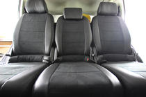 Volkswagen Touran 2003-2010 Autositzbezüge Kunstleder+Stoff+Alcantara Antara A001 (kompletter Innenraum) Foto 5