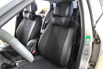 Renault Megane III 2009-2016 Autositzbezüge Kunstleder+Stoff+Alcantara Antara A001 (kompletter Innenraum) Foto 4