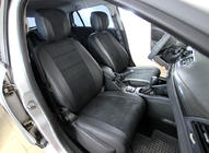Renault Megane III 2009-2016 Autositzbezüge Kunstleder+Stoff+Alcantara Antara A001 (kompletter Innenraum) Foto 1