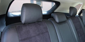 Ford Edge 2014-2024 Autositzbezüge Kunstleder+Stoff+Alcantara Antara A001 (kompletter Innenraum) Foto 7