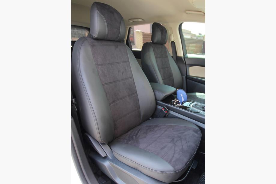 Ford Edge 2014-2024 Autositzbezüge Kunstleder+Stoff+Alcantara Antara A001 (kompletter Innenraum) Image