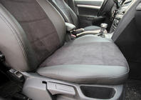 Skoda Octavia II A5 2010-2013 Autositzbezüge Kunstleder+Stoff+Alcantara Antara A001 (kompletter Innenraum) Foto 22