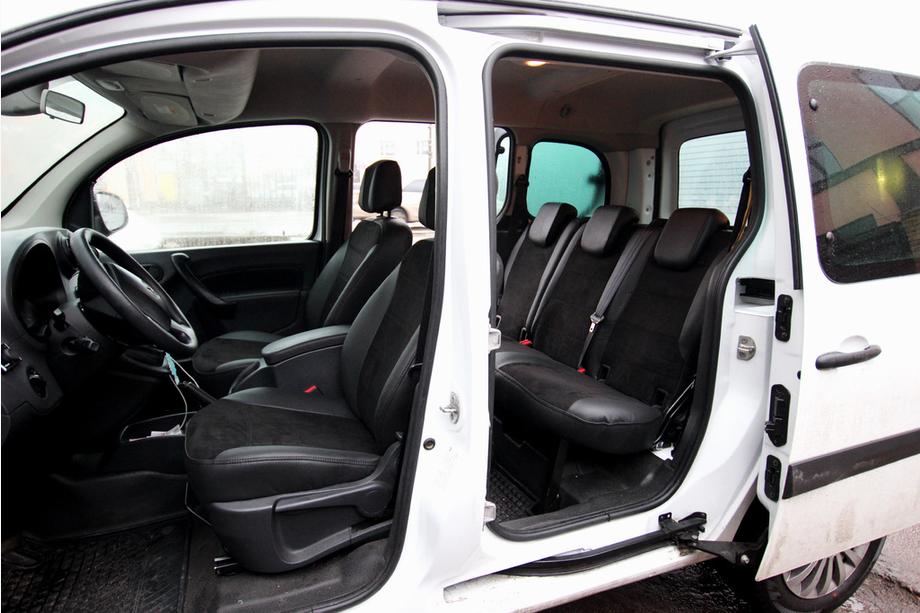 Mercedes Citan 2013-2021 Autositzbezüge Kunstleder+Stoff+Alcantara Antara A001 (kompletter Innenraum) Image