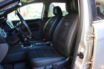 Ford Focus III 2011-2017 Autositzbezüge Kunstleder+Stoff+Alcantara Antara A001g (kompletter Innenraum) Foto 13