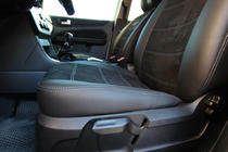 Ford Focus III 2011-2017 Autositzbezüge Kunstleder+Stoff+Alcantara Antara A001g (kompletter Innenraum) Foto 16