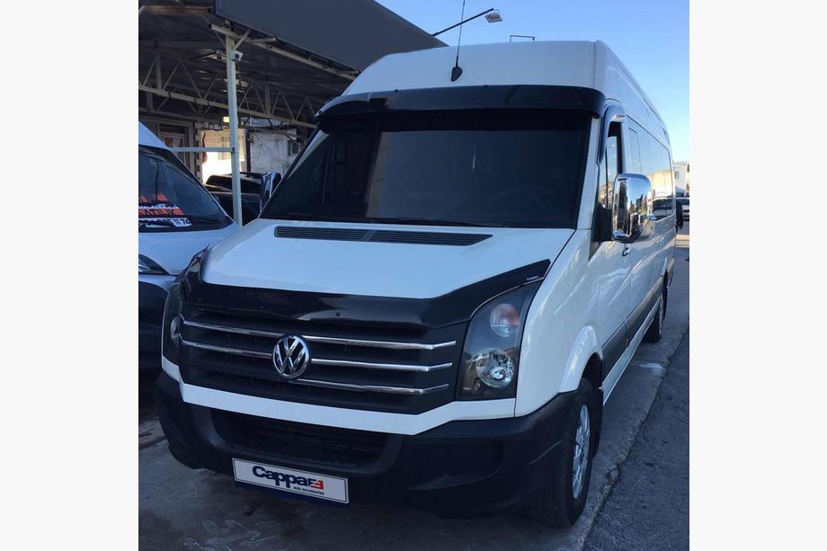 Mercedes Sprinter W906 2006–2018 Frontscheibenblende am Rahmen V2 (schwarz glanz, 5mm) Foto 10