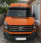 Volkswagen Crafter 2006-2016 Frontscheibenblende am Rahmen V2 (schwarz glanz, 5mm) Foto 8