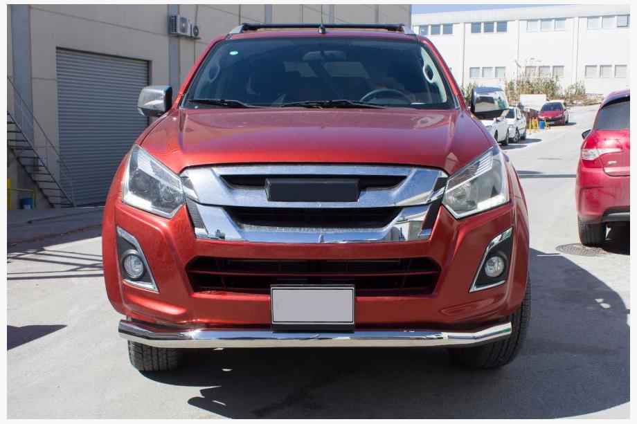 Isuzu D-Max 2011-2019 Frontschutzbügel Texas (76mm, Edelstahl) Image