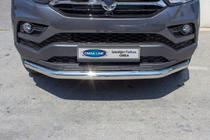 SsangYong Musso II 2018– Frontschutzbügel Texas (76mm, Edelstahl) Foto 2
