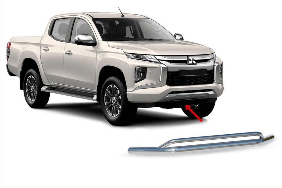 Mitsubishi L200 2015-2024 Front Doppelbügel Vegas 2019+ (Edelstahl, 76mm) Image
