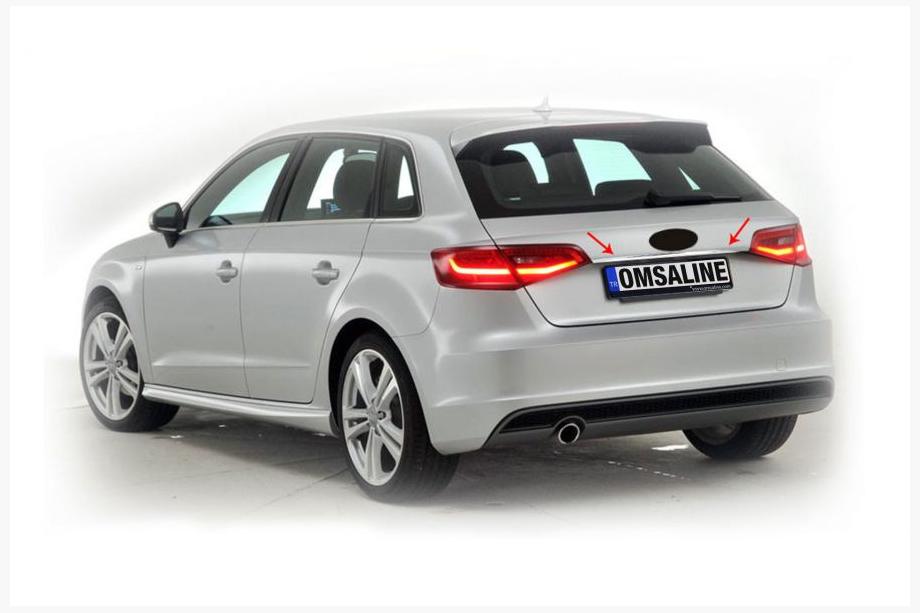 Audi A3 2012-2020 Chromleiste über dem Kennzeichen HB (Edelstahl) Image