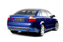 Audi A4 B6 2000-2004 Kofferraumleisten über dem Kennzeichen OmsaLine Edelstahl Foto 1