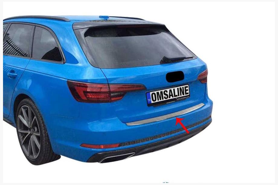 Audi A4 B9 2015-2024 Heckstoßstangenschutz OmsaLine (Avant, Edelstahl) Image