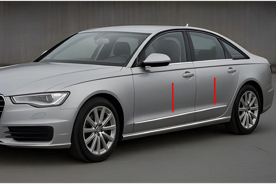 Audi A6 C7 2011-2017 Chrom Türleisten (6 Stk) Image