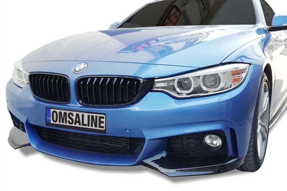 BMW 4 Series F32/F33/F36 2012-2020 Frontspoiler Flap für M-Sport, schwarz Image