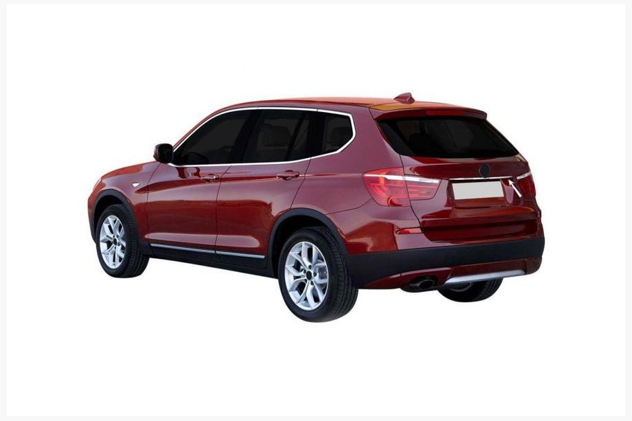 BMW X3 F25 2011-2018 Chromleiste über dem Kennzeichen (Edelstahl) Image