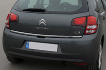 Citroen C-3 2009–2016 Kofferraumdeckel Unterkante Edelstahl OmsaLine Foto 1