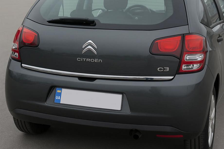 Citroen C-3 2009–2016 Kofferraumdeckel Unterkante Edelstahl OmsaLine Image