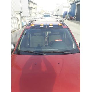 Windschutzscheibenblende (LED, Schwarz Matt) Renault Sandero 2007-2013 Foto 3