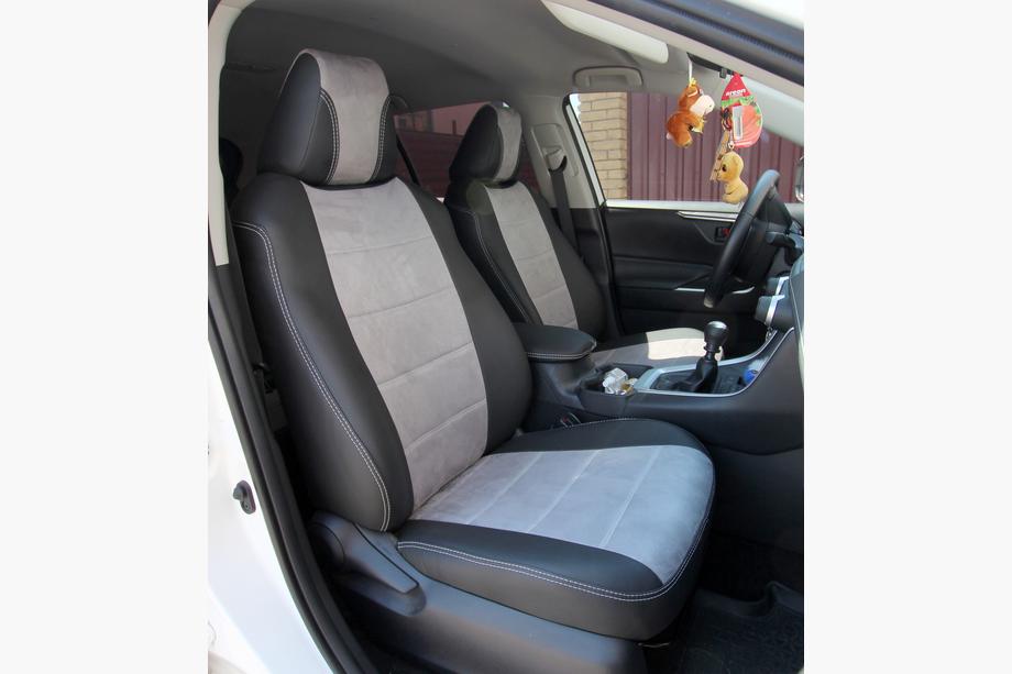 Toyota Rav 4 2019–2025 Autositzbezüge Kunstleder+Stoff+Alcantara Antara A0010 (Komplettset) Image