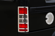 Opel Combo 2002–2012 Chrom Rückleuchten Abdeckung (2 Stk, Kunststoff) Foto 1