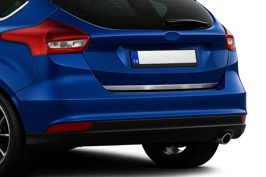 Ford Focus III 2011-2017 Kofferraumleiste 2015-2017 (Hatchback, Edelstahl) Image