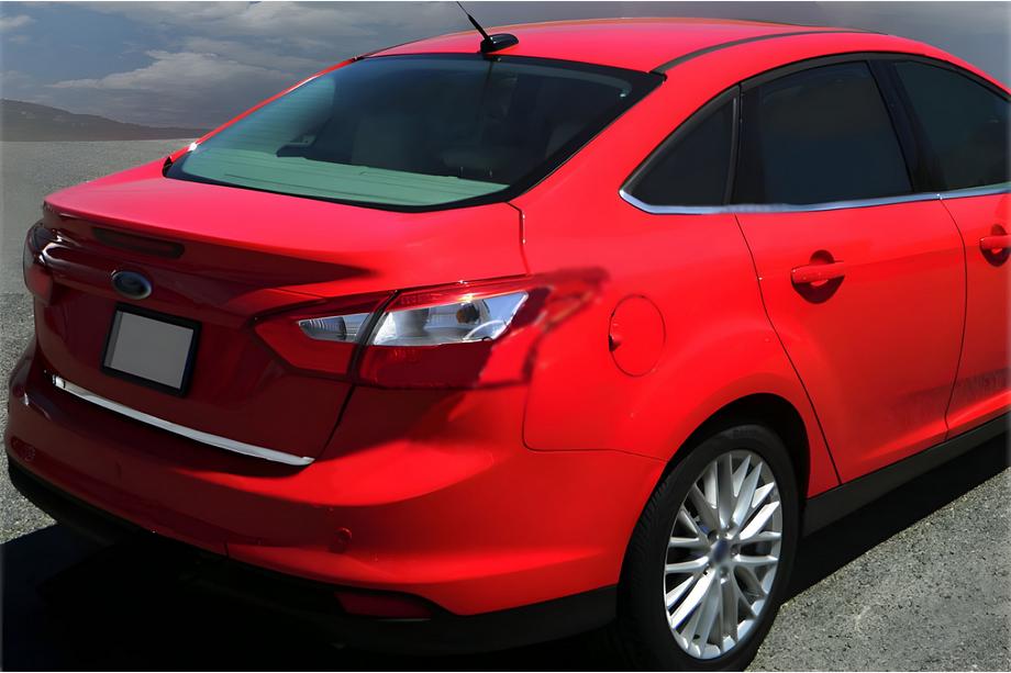 Ford Focus III 2011-2017 Kofferraumleiste 2015-2017 (Limousine, Edelstahl) Image