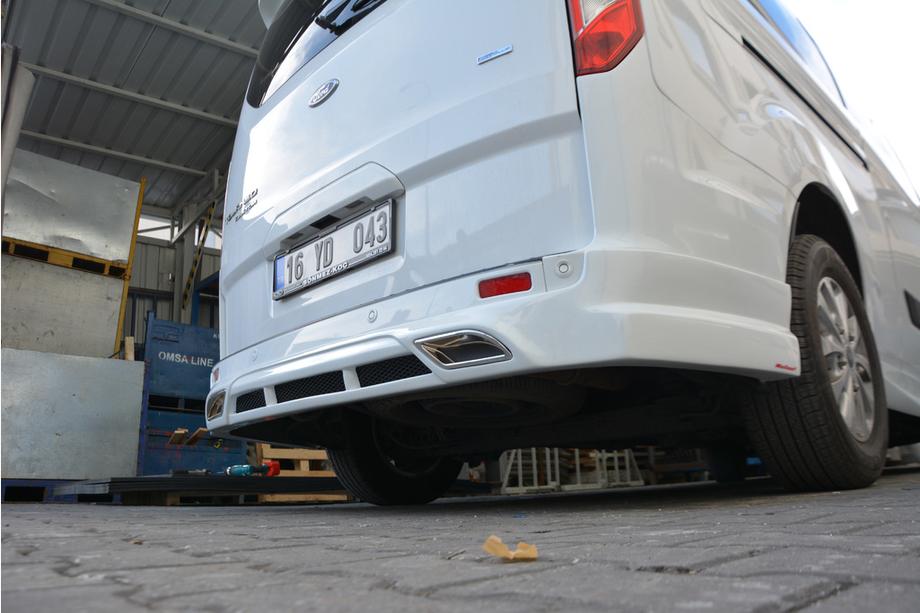 Ford Custom 2013-2022 Heckstoßstangenabdeckung (grundiert zum Lackieren) Image