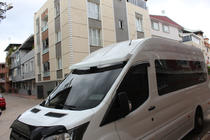 Ford Transit 2014- Frontscheiben-Sonnenblende V2 (zum Kleben, lackierbar) Foto 2