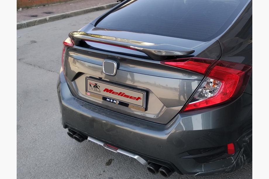 Honda Civic Sedan X 2016-2021 Heckspoiler Isikli (grundiert zum Lackieren) Image