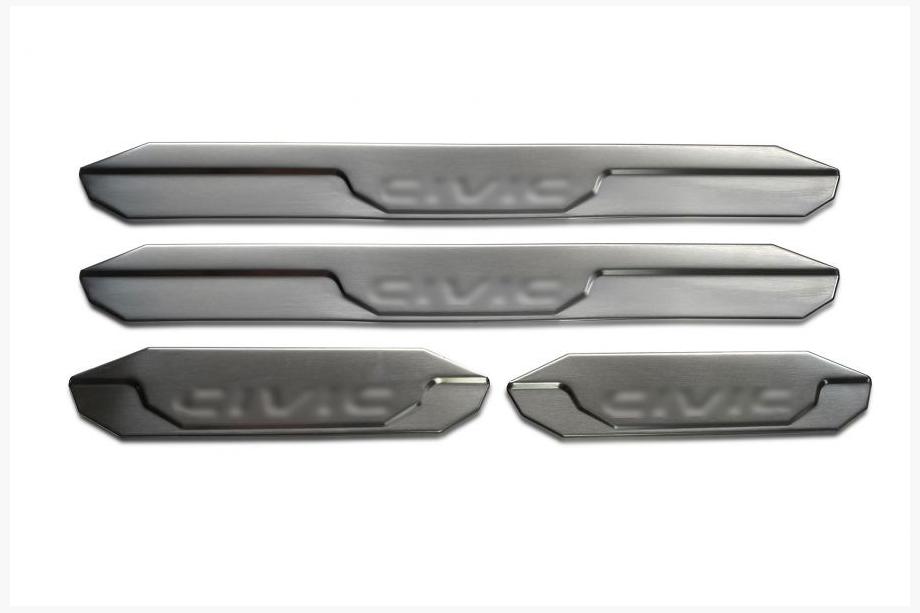 Honda Civic Sedan VIII 2006-2011 Einstiegsleisten OmsaLine V2 (4 Stk, Edelstahl) Image
