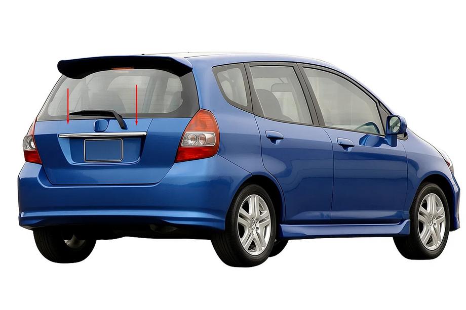 Honda FIT/Jazz 2002-2008 Chromleiste über dem Kennzeichen (Edelstahl) Image