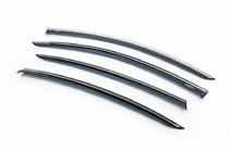 Volkswagen Passat B6 2006-2012 Windabweiser mit Chromleisten SD (EU, 4 Stk, Niken) Foto 5