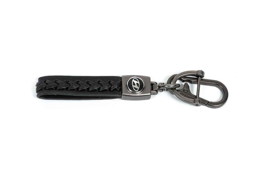 Hyundai Leder Schlüsselanhänger V2 mit Hyundai Logo Image