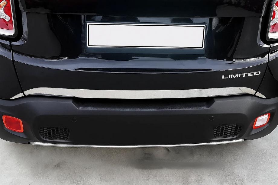 Jeep Renegade 2014- Kofferraumleiste 2019 (3 Stk, Edelstahl) Carmos - Türkischer Edelstahl Image