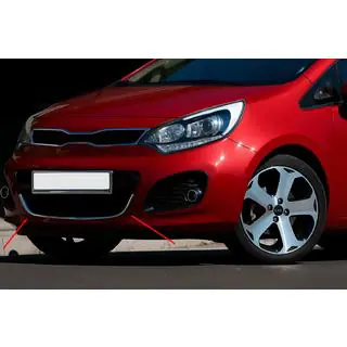 Grillabdeckung für HB (Edelstahl) Kia Rio 2012-2017 Foto 1