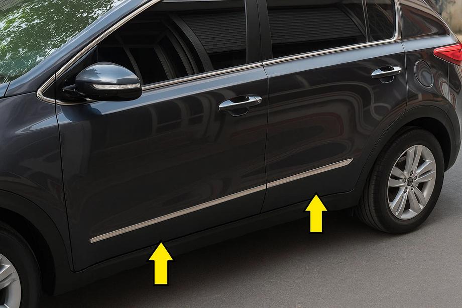 Kia Sportage 2010-2015 Türleisten Edelstahl (4 Stück) Image