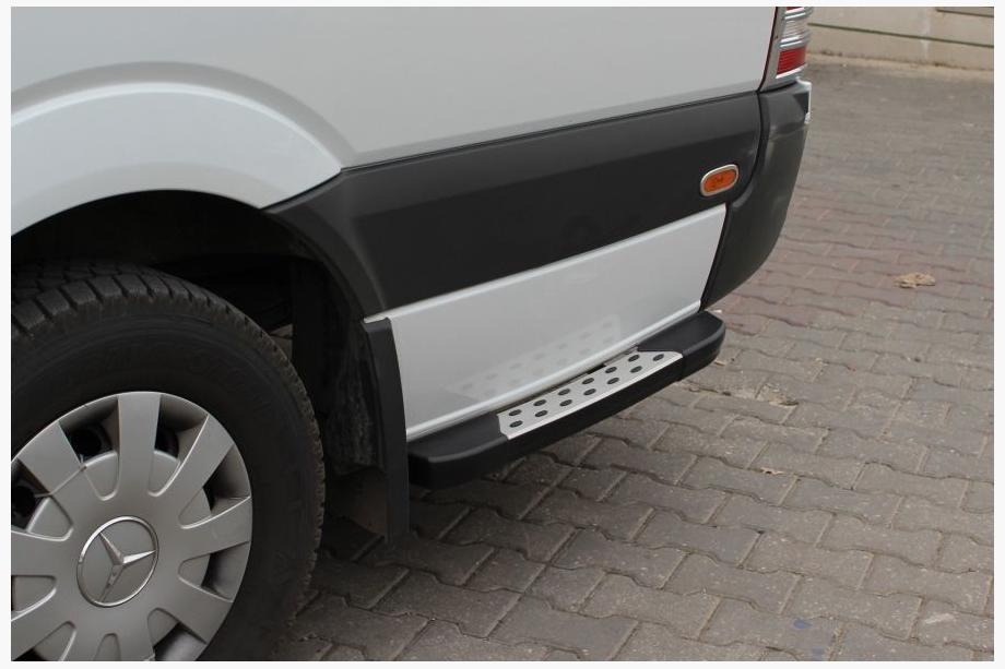 Mercedes Sprinter W901/902/903/904/905 1995–2006 Seitenschweller DOT-Line hinter dem Rad (2 Stk., Alu) Langer Radstand Image