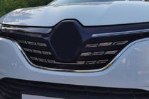 Renault Megane IV 2016-2025 Chrom Kühlergrill Abdeckungen 2021+ (5 Stk, Edelstahl) Carmos - Türkischer Edelstahl Foto 1