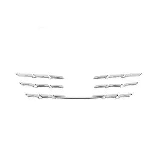 Chrom Kühlergrill Abdeckungen 2021+ (5 Stk, Edelstahl) Renault Megane IV 2016-2025 Foto 3