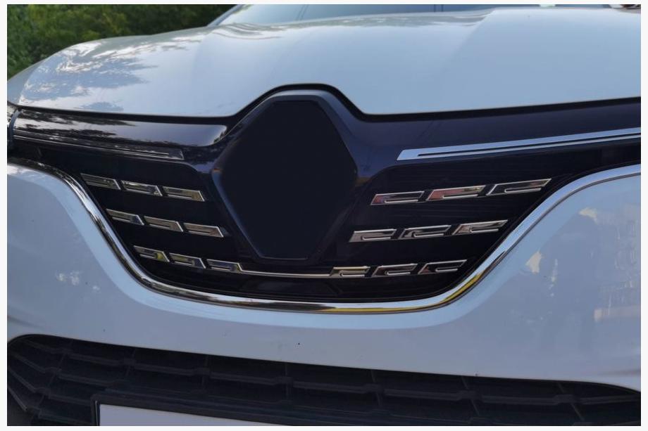 Renault Megane IV 2016-2025 Chrom Kühlergrill Abdeckungen 2021+ (5 Stk, Edelstahl) Carmos - Türkischer Edelstahl Image