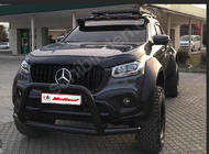 Mercedes X class 2017-2020 Frontscheiben Spoiler (V3, lackierbar) Foto 2