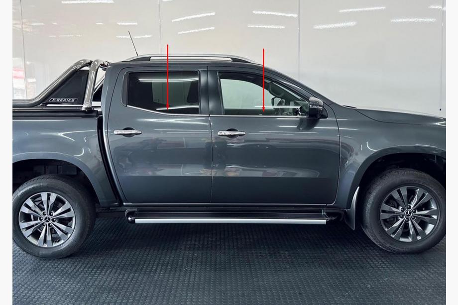 Mercedes X class 2017-2020 Fensterunterkante Zierleisten Edelstahl (4 Stk) Image