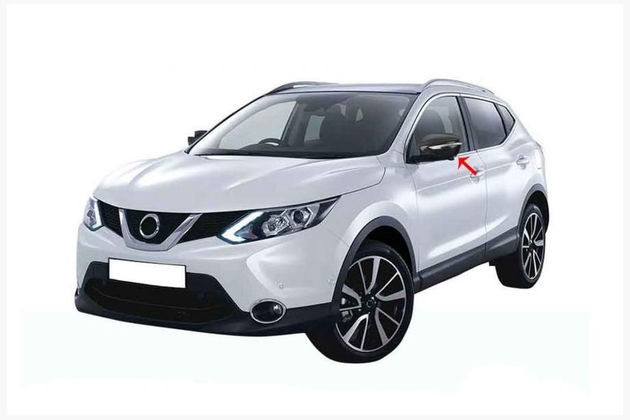 Nissan X-trail T32/Rogue 2014-2021 Spiegelabdeckungen Echtcarbon (2 Stk) Image