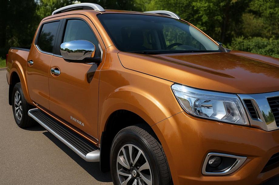 Nissan Navara/NP300 2016- Spiegelabdeckungen (2 Stk, Edelstahl) Image