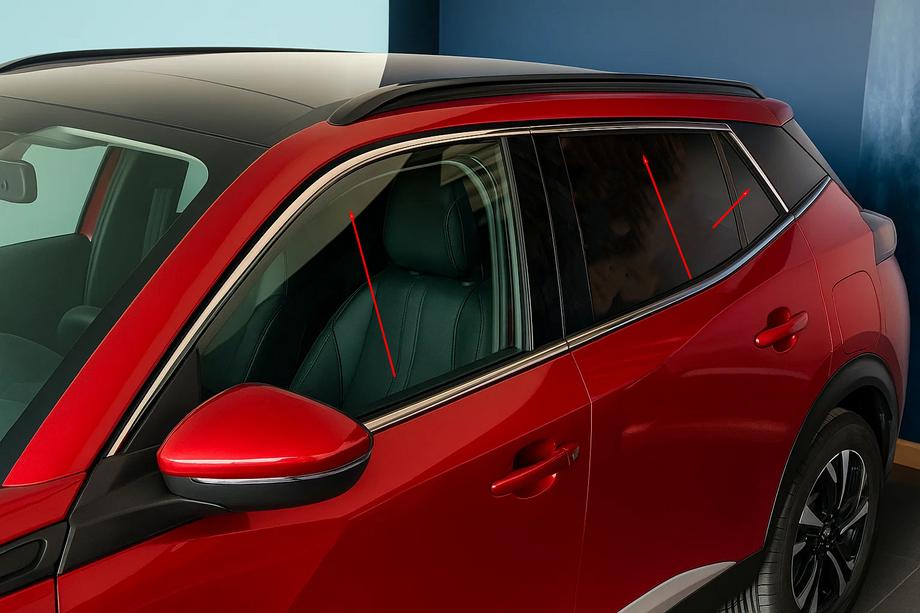 Peugeot 2008 2019- Fensterzierleisten oben Edelstahl (6 Stk) Image