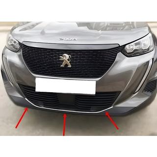 Abdeckung für vordere Stoßstange (1 Stk, Edelstahl) Peugeot 2008 2019- Foto 1
