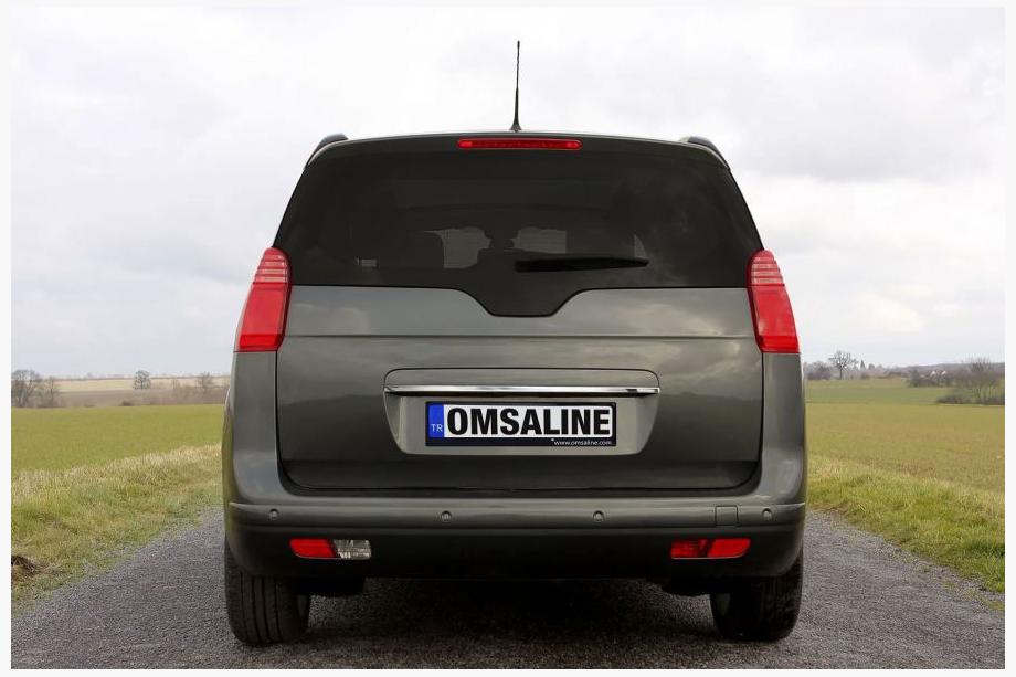 Peugeot 5008 2009-2016 Chromleiste über dem Kennzeichen OmsaLine (Edelstahl) Image